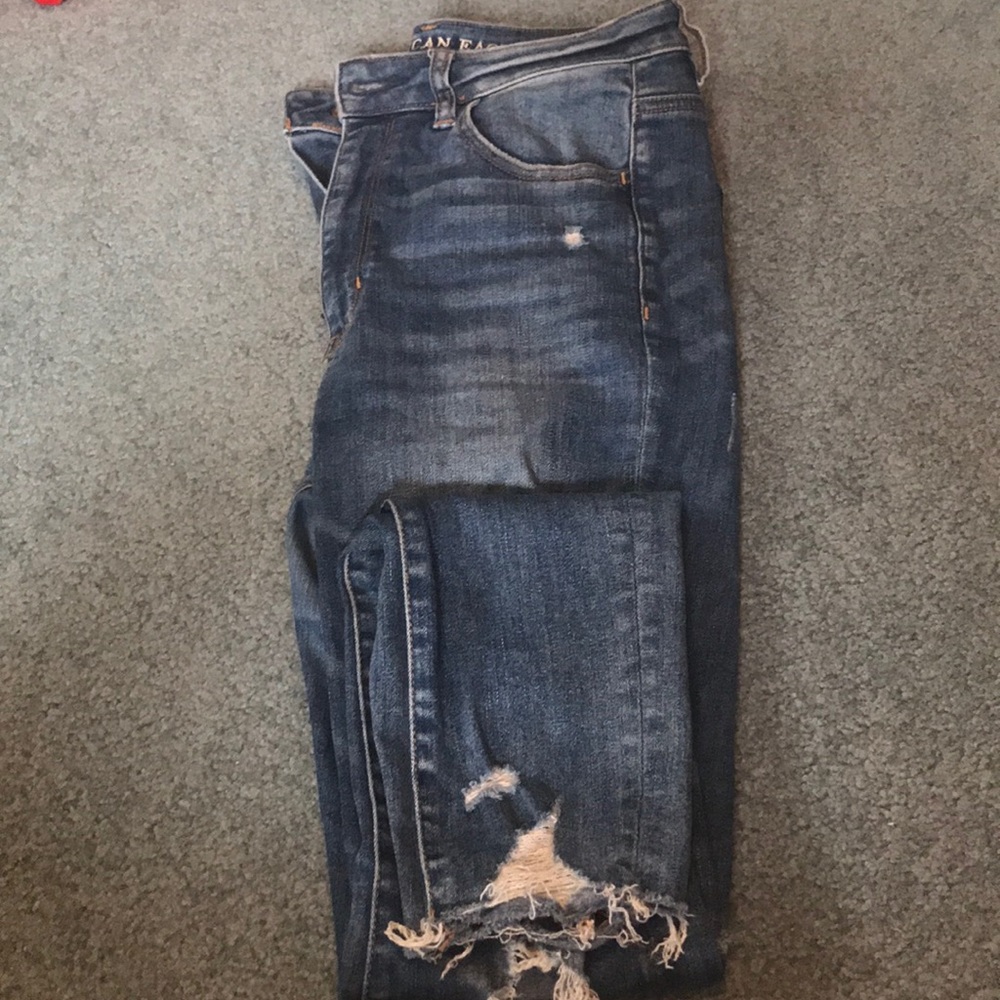 AEO highest rise jeggings